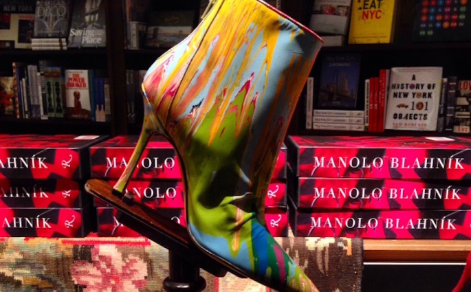 Manolo Blahnik Painted Bootie at Rizzoli